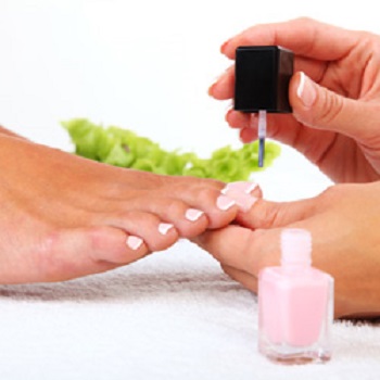 NAIL CARE - toe nail polish change